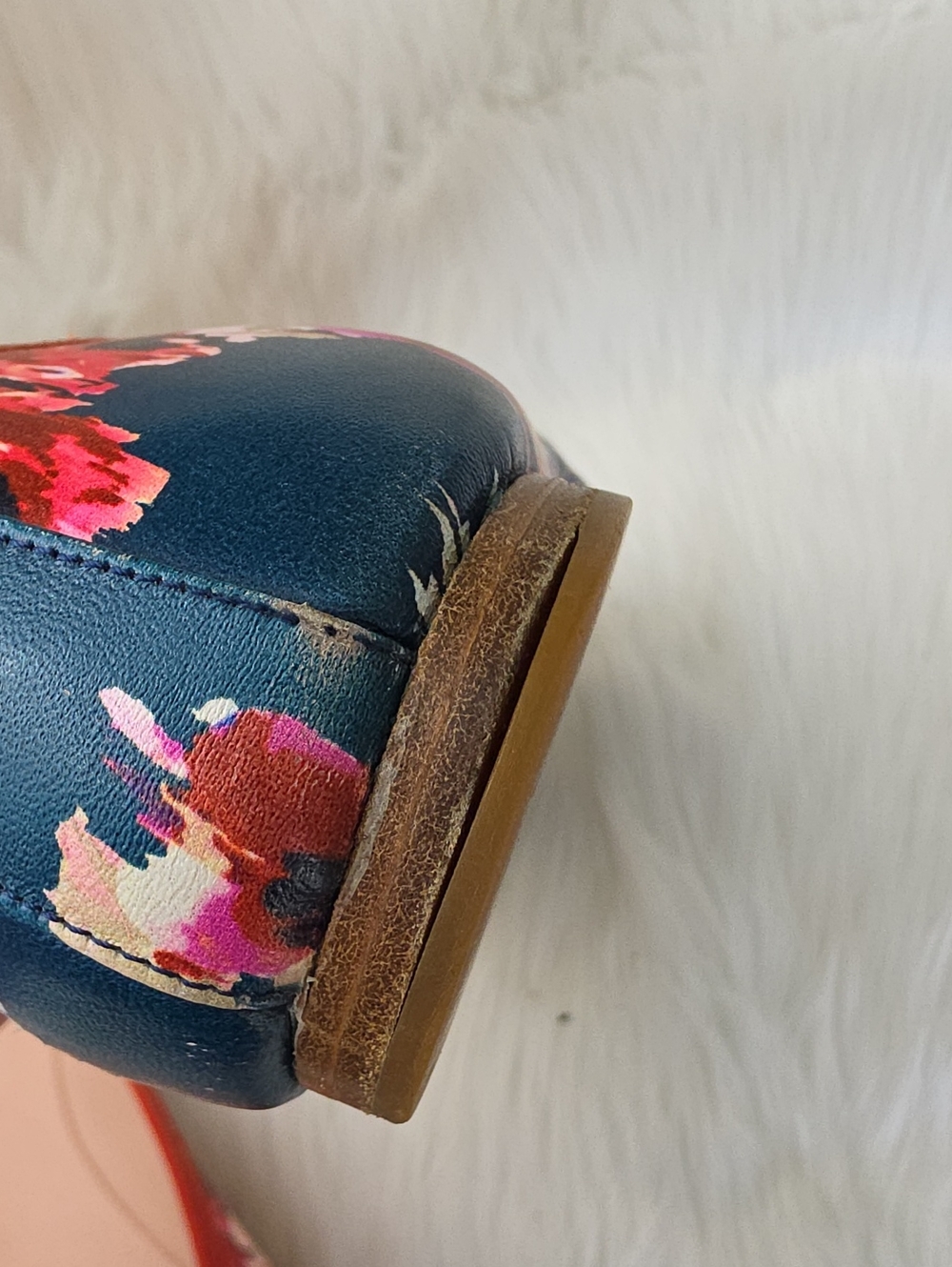 KATE SPADE Red Floral Rose Bow Preppy Spring Office Casual Ballet Flats 7.5 - Picture 10 of 10